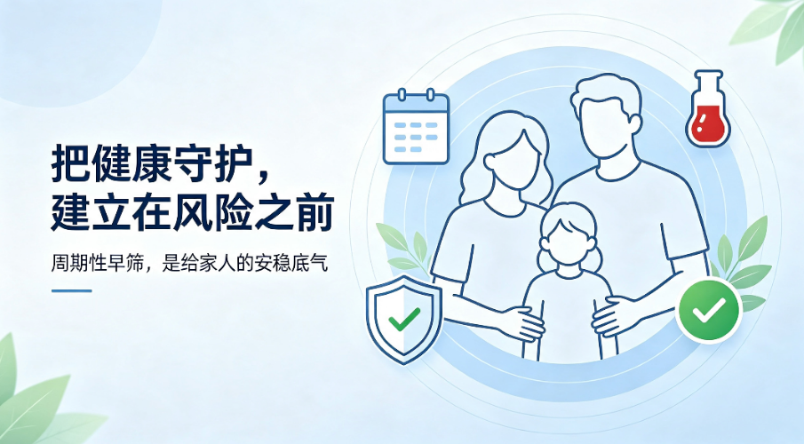 常规体检存在局限，泛肿瘤早筛筑牢家庭健康防线
