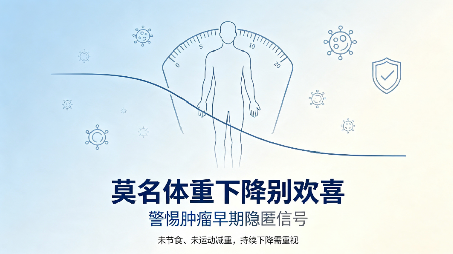 莫名体重下降绝非好事，或是肿瘤早期预警