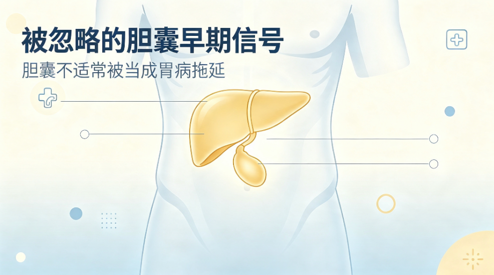总误以为是胃病？胆囊癌早期十分隐匿，细微不适要上心