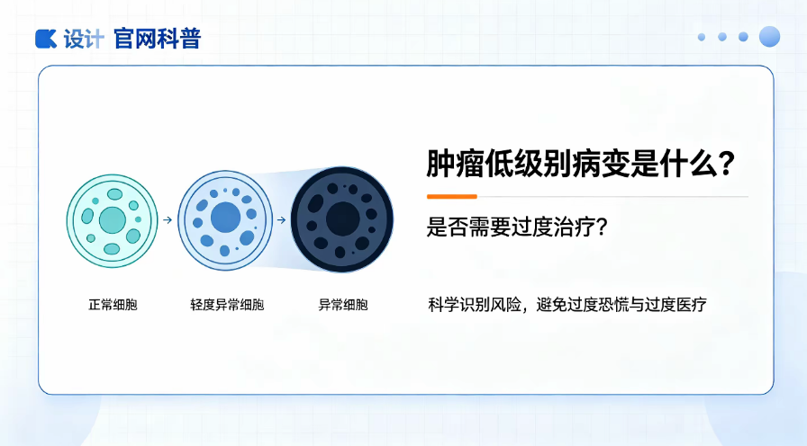 肿瘤低级别病变是什么？是否需要过度治疗